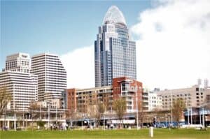 downtown Cincinnati, OH