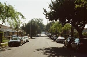 a suburban street in Dayton, OH