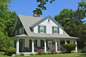 a home with a beautiful roof built by a roofing contractor